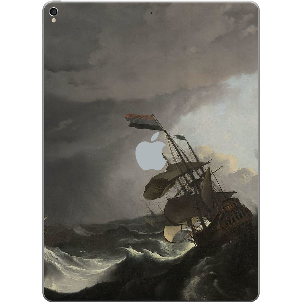 Warships During a Storm iPad Skin
