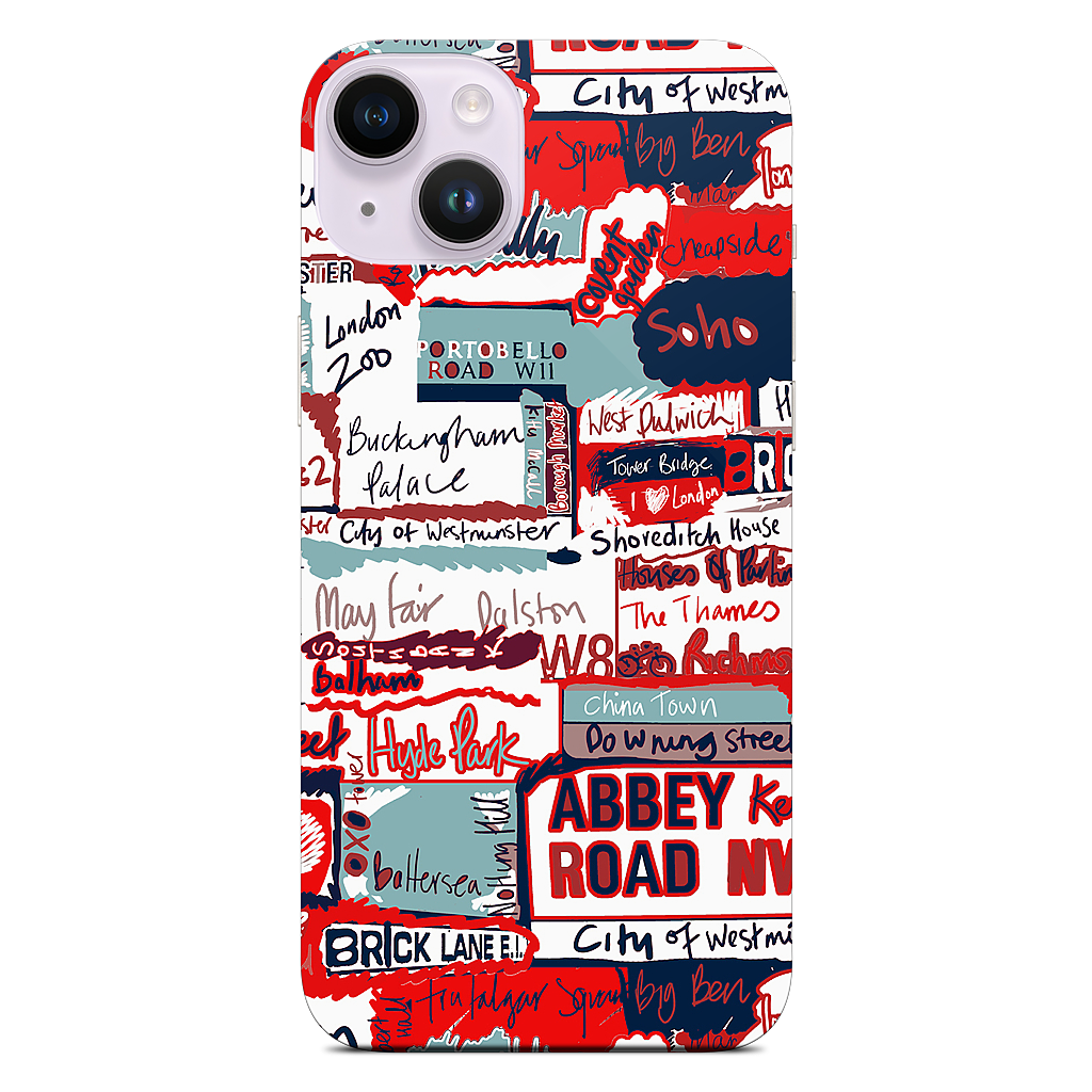 London Words iPhone Skin
