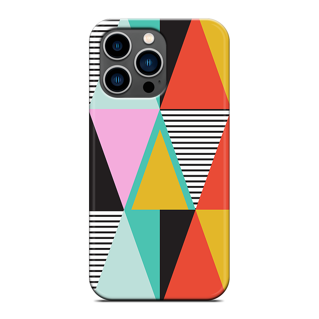 Graphic Triangles iPhone Case