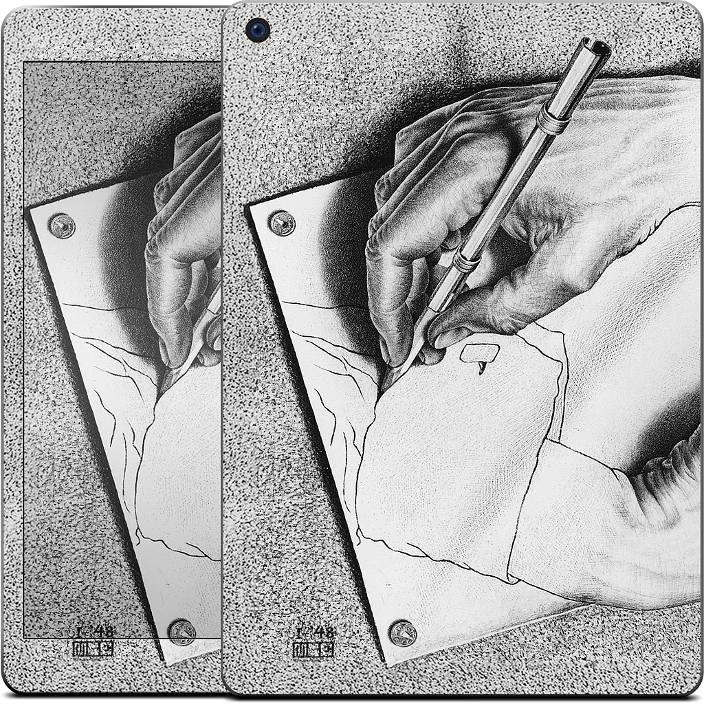 Drawing Hands iPad Skin