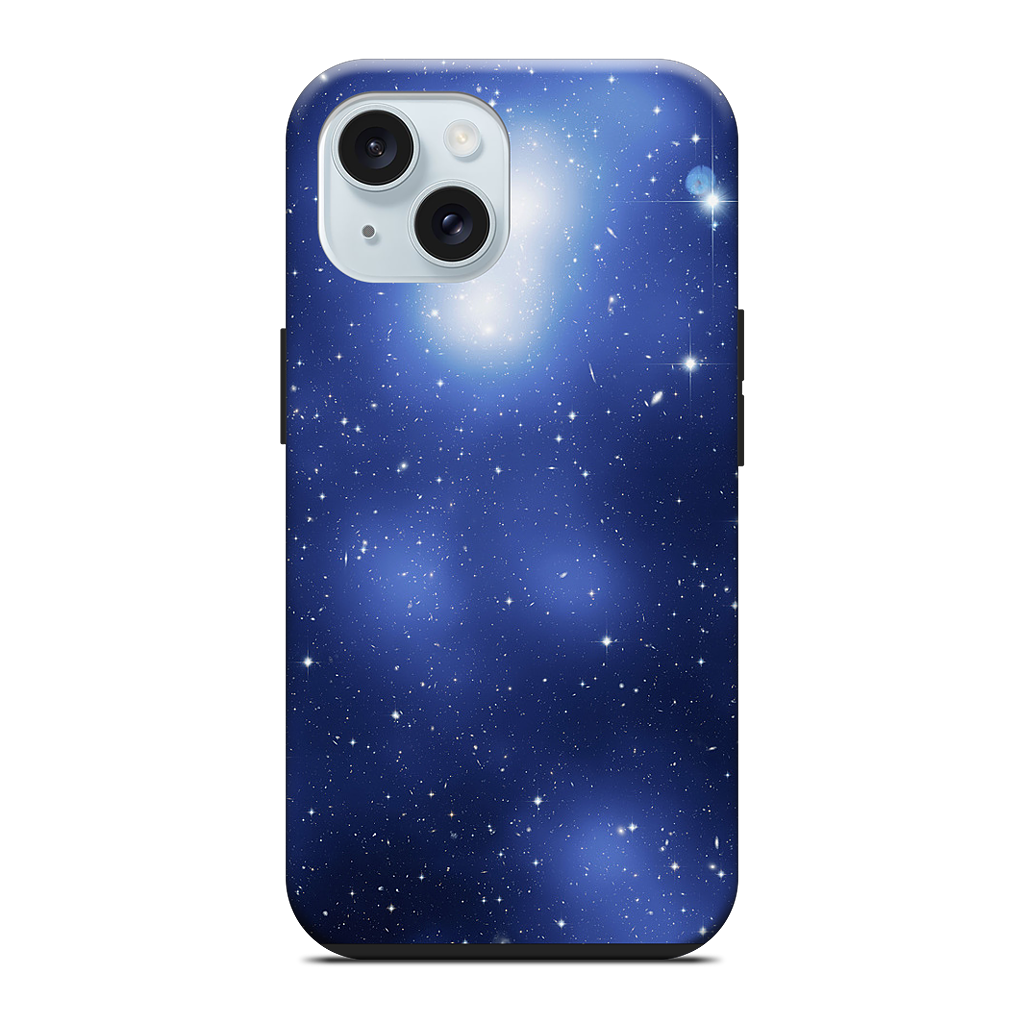 Galaxy Cluster Blue iPhone Case