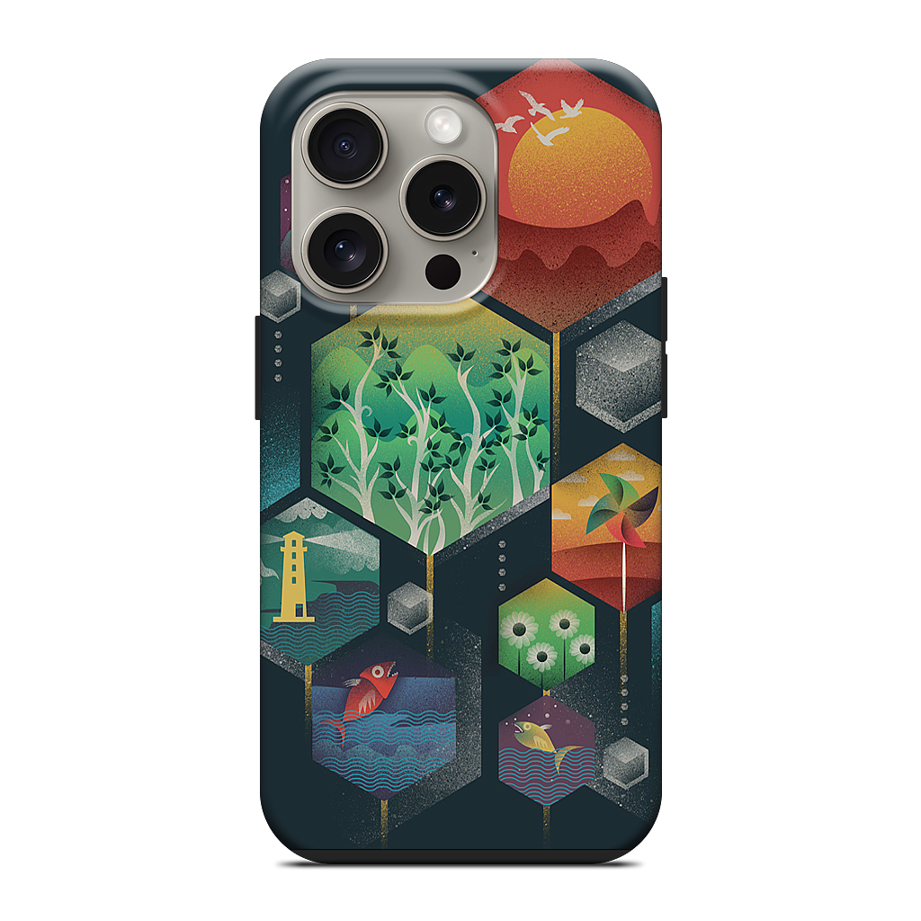 Geometrical Wonders iPhone Case