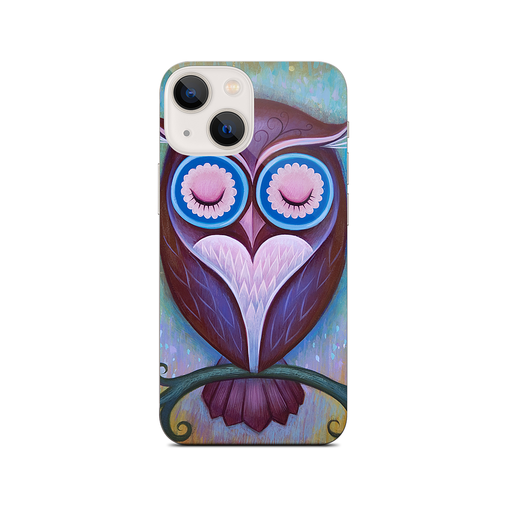 Sleepy Owl iPhone Skin