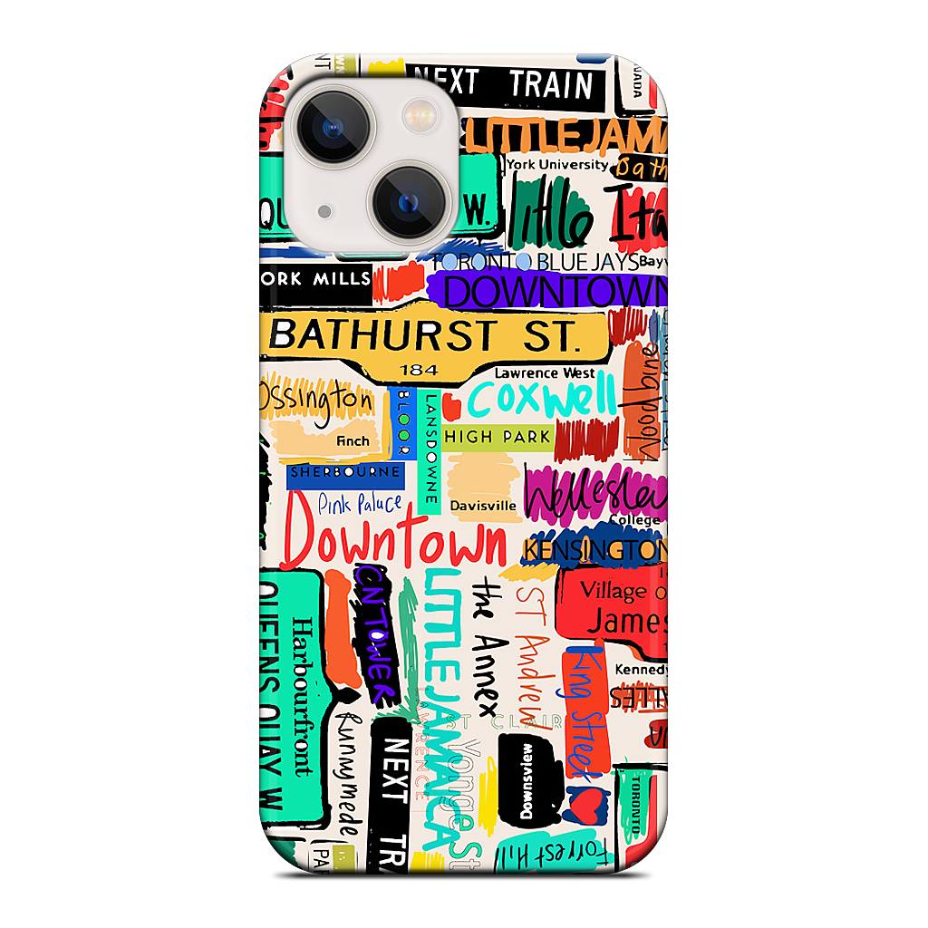 Toronto words iPhone Case