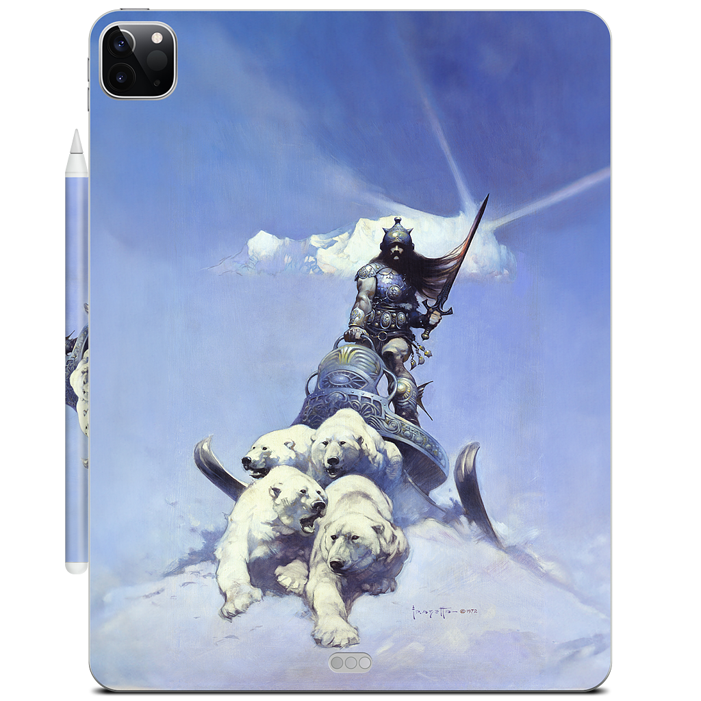 Silver Warrior iPad Skin