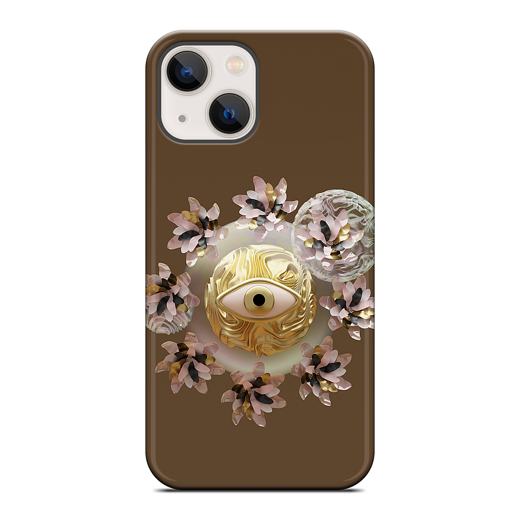 Golden Flowers iPhone Case