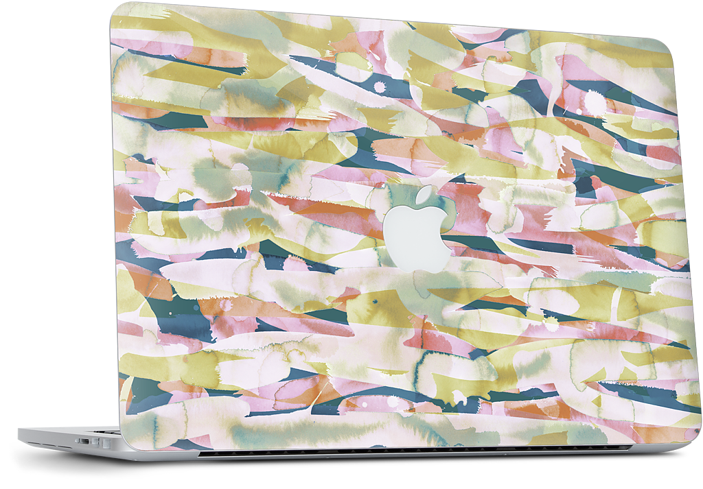 Watercolor Pastiche MacBook Skin