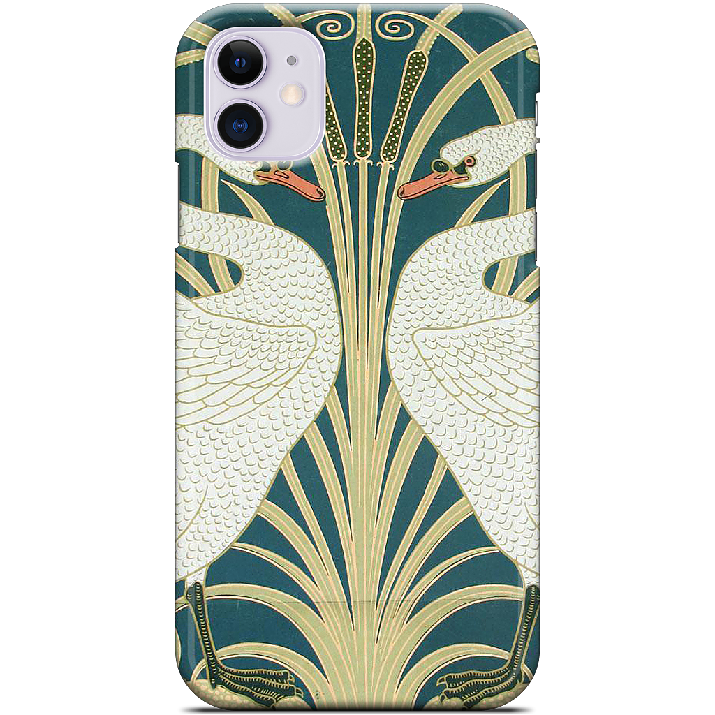 Swans and Irises iPhone Case
