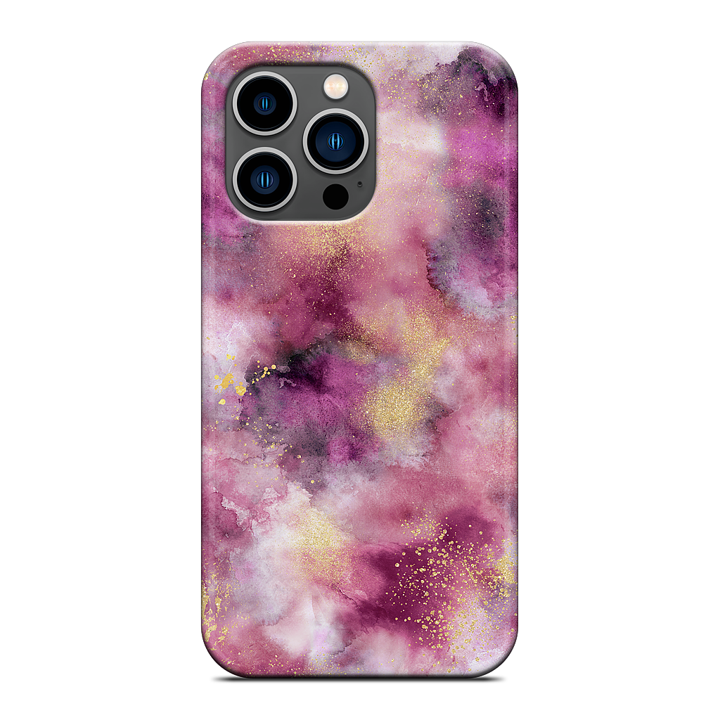 Watercolor Marble Pink Gold iPhone Case