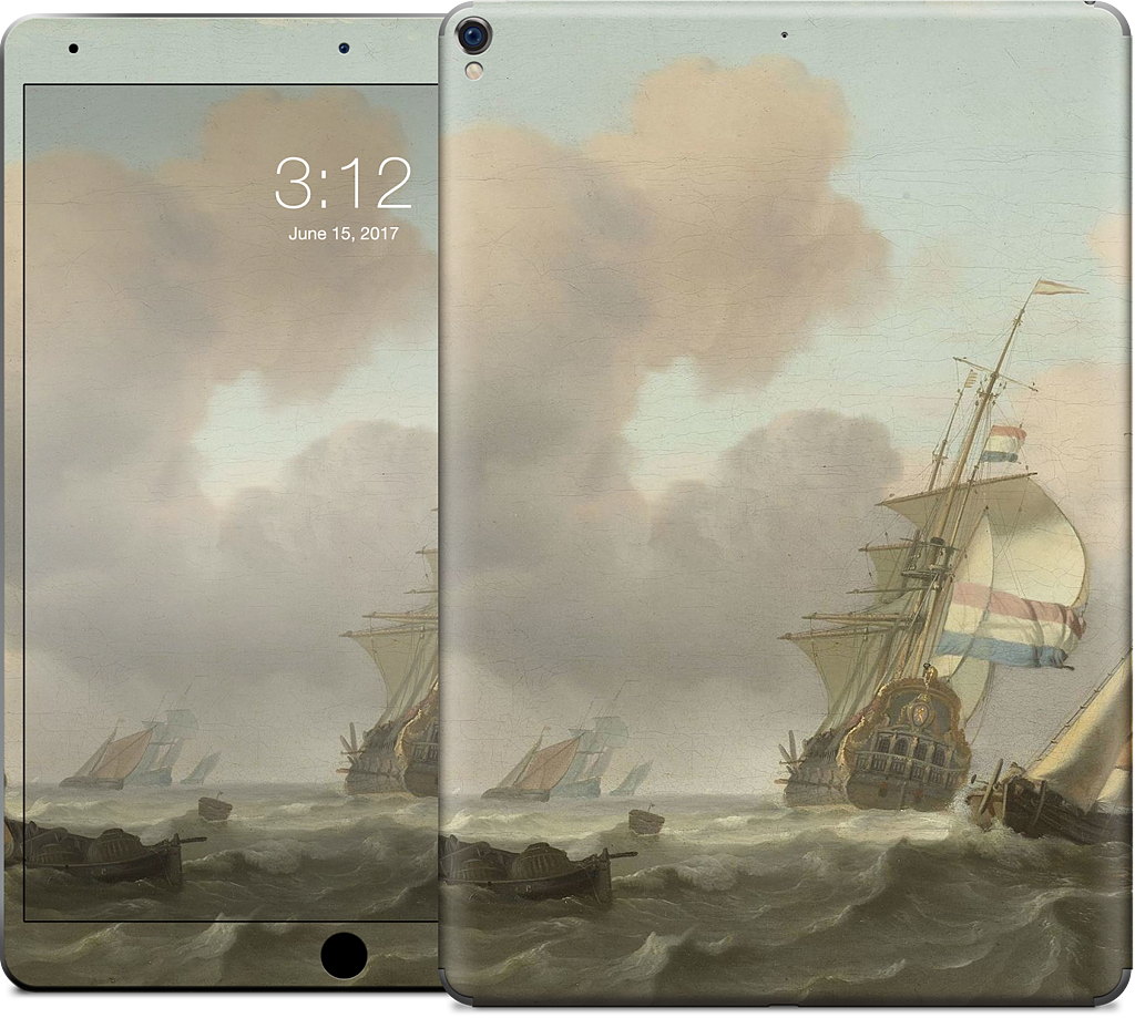 Ships in Choppy Sea iPad Skin