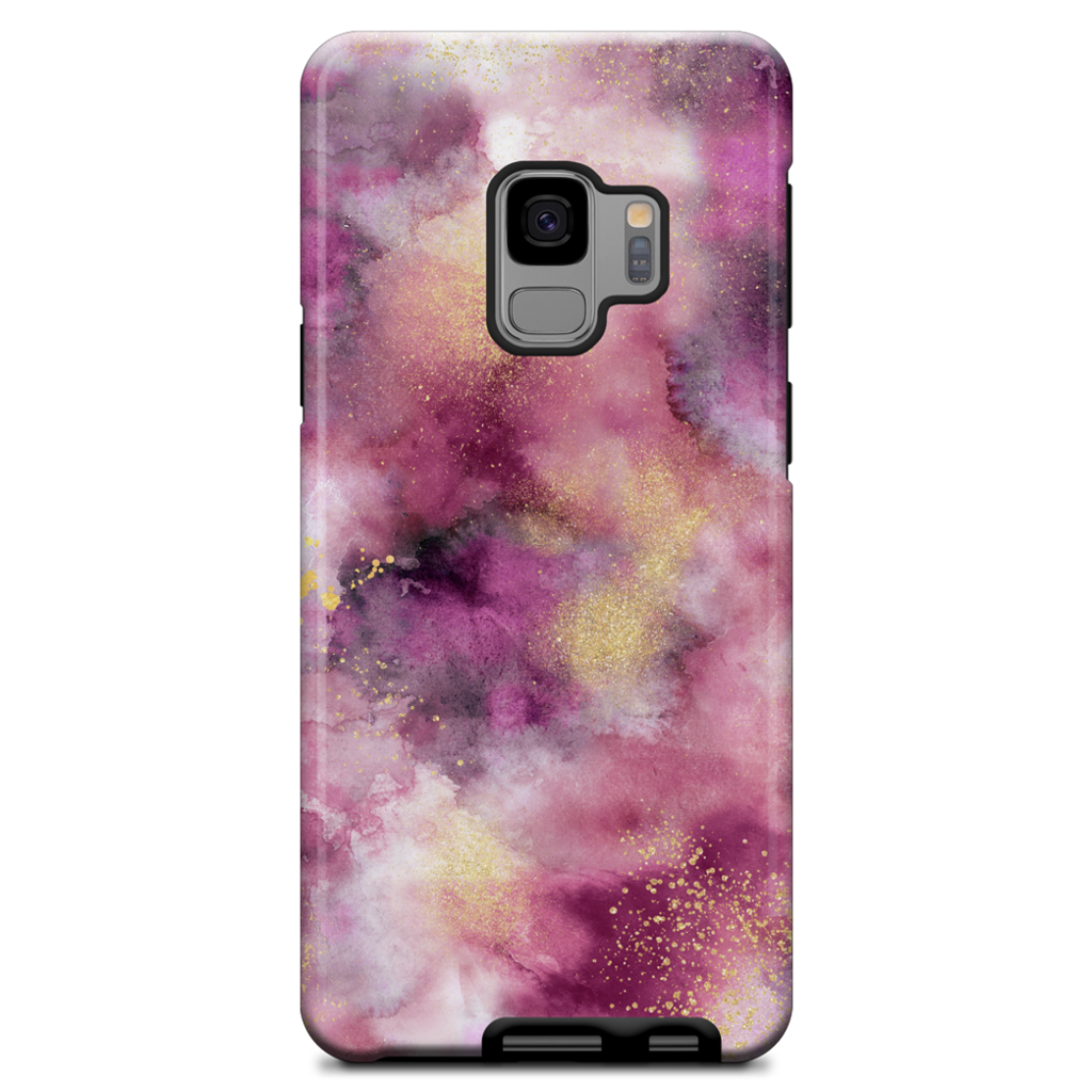 Watercolor Marble Pink Gold Samsung Case