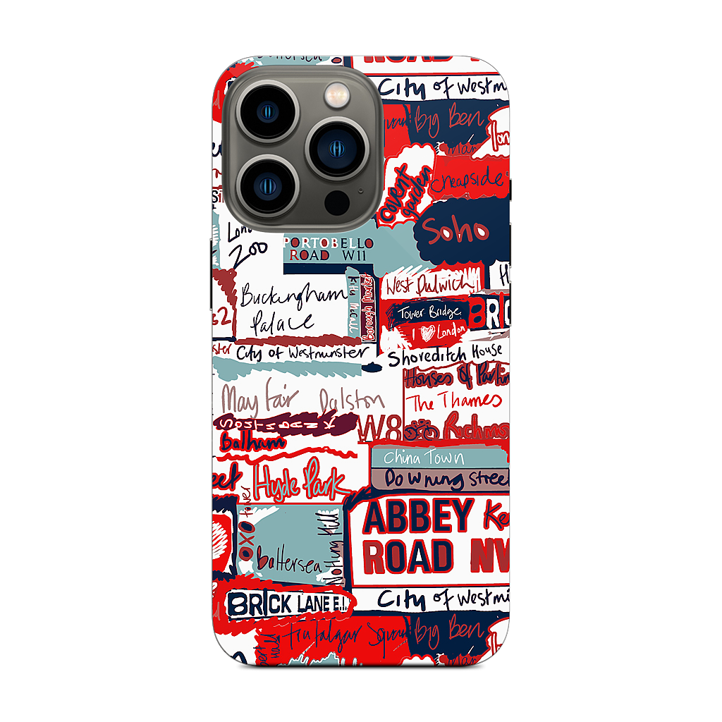 London Words iPhone Skin