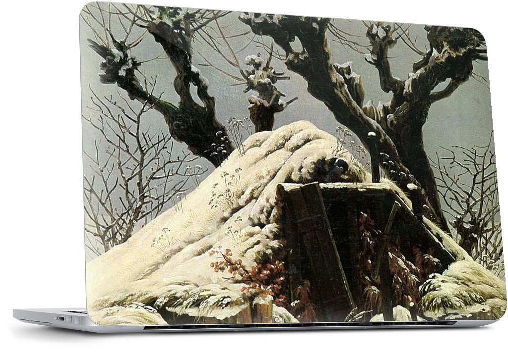 Snowy Cottage MacBook Skin