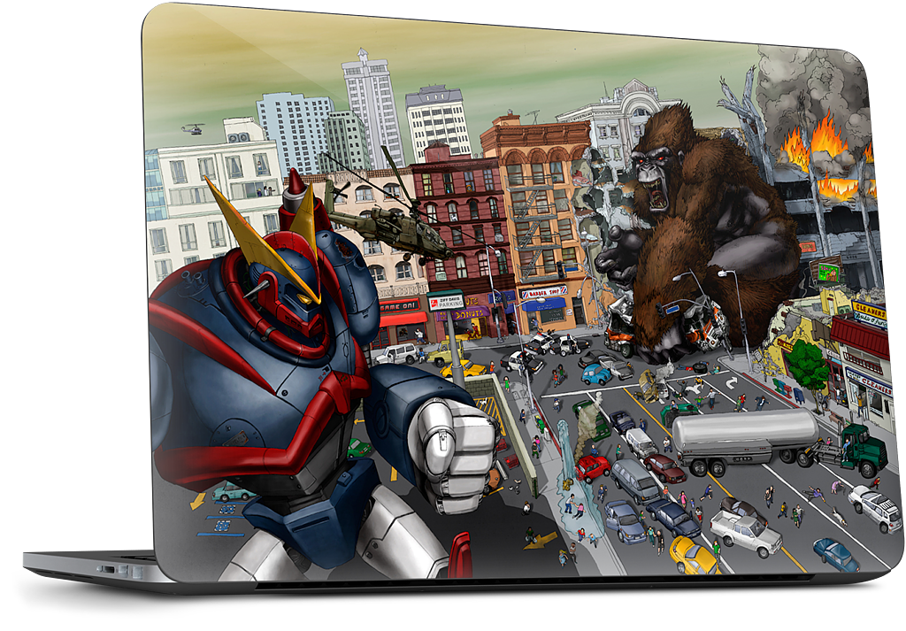 War Of The Monsters Dell Laptop Skin