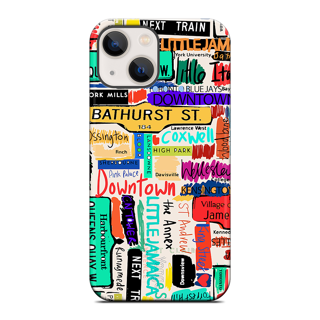 Toronto words iPhone Case