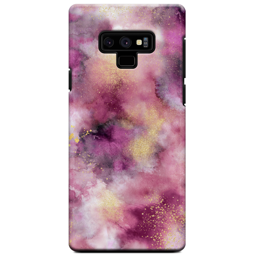 Watercolor Marble Pink Gold Samsung Case
