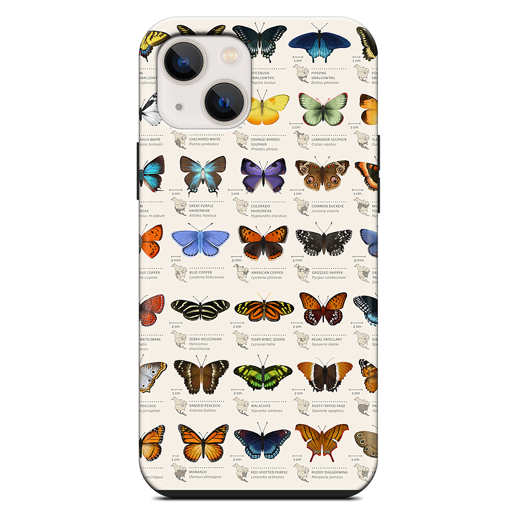 42 North American butterflies iPhone Case