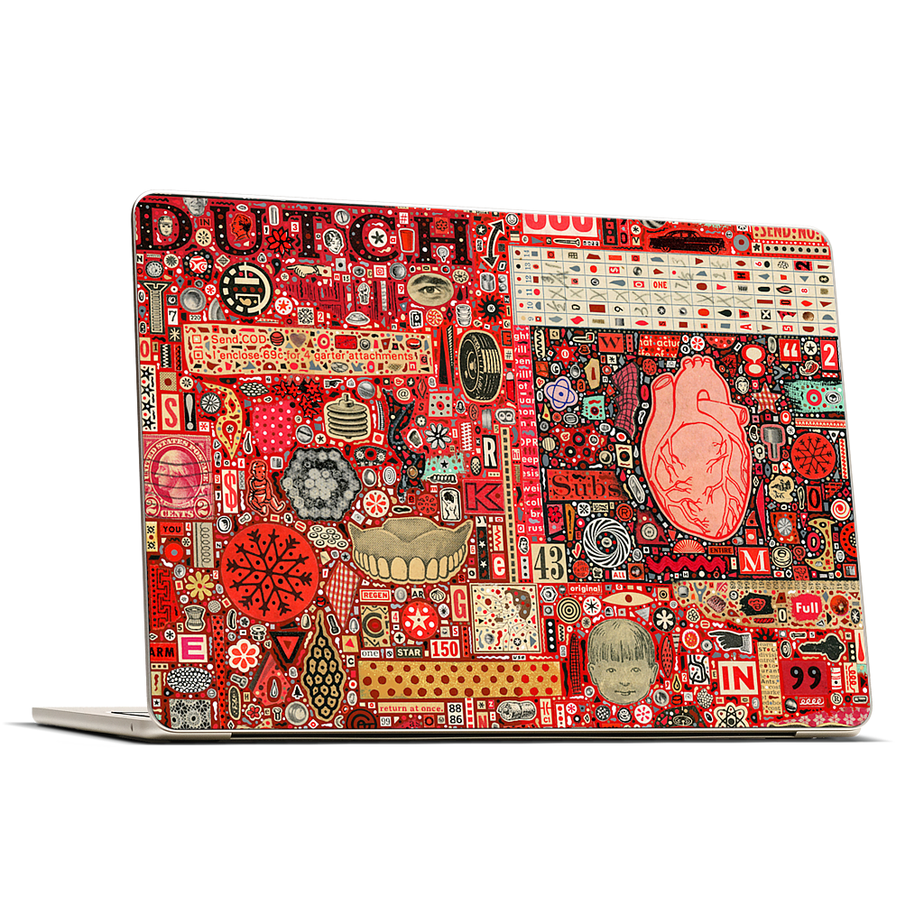 Big Numbers - Heart and Teeth MacBook Skin