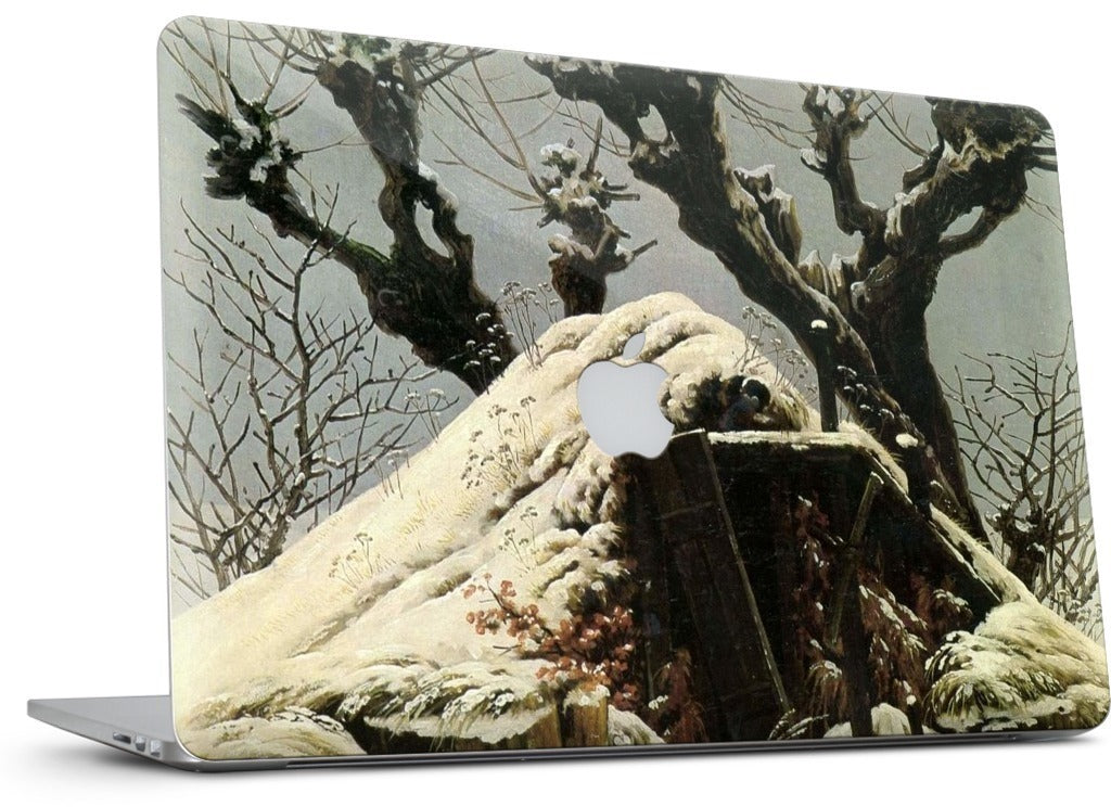 Snowy Cottage MacBook Skin