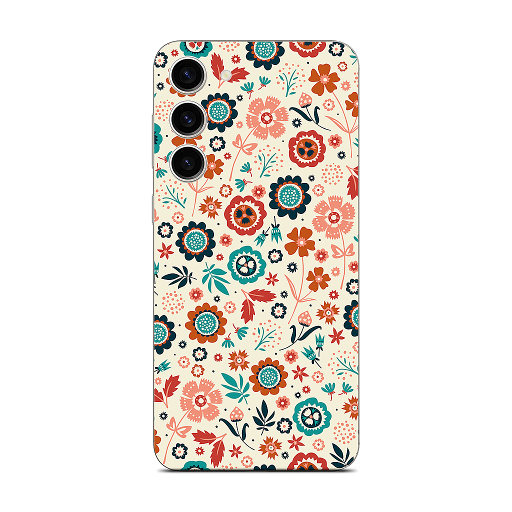 Folk Flowers Samsung Skin