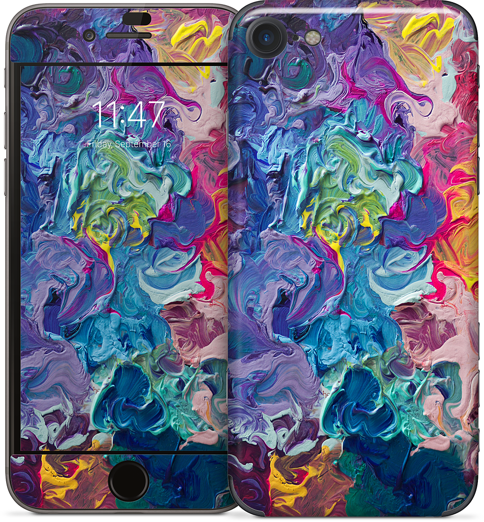 Rainbow Flow Abstract iPhone Skin