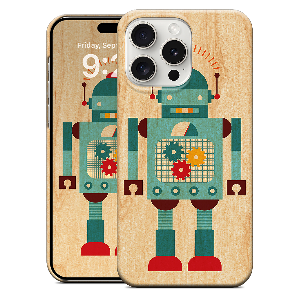 Blue Robot iPhone Case