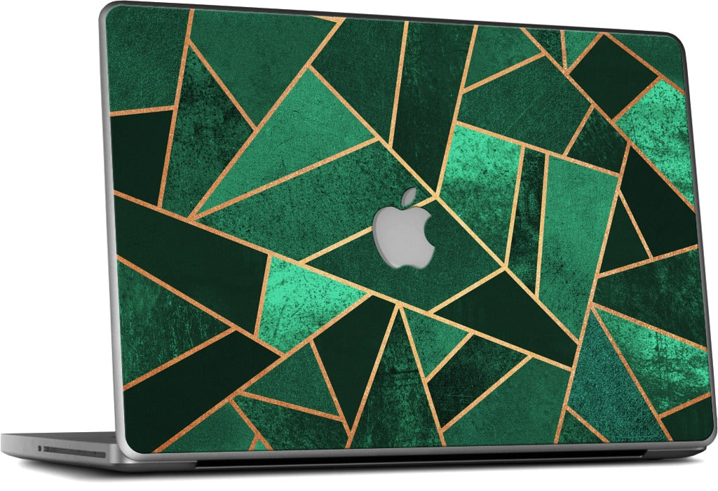 Emerald and Copper MacBook Skin
