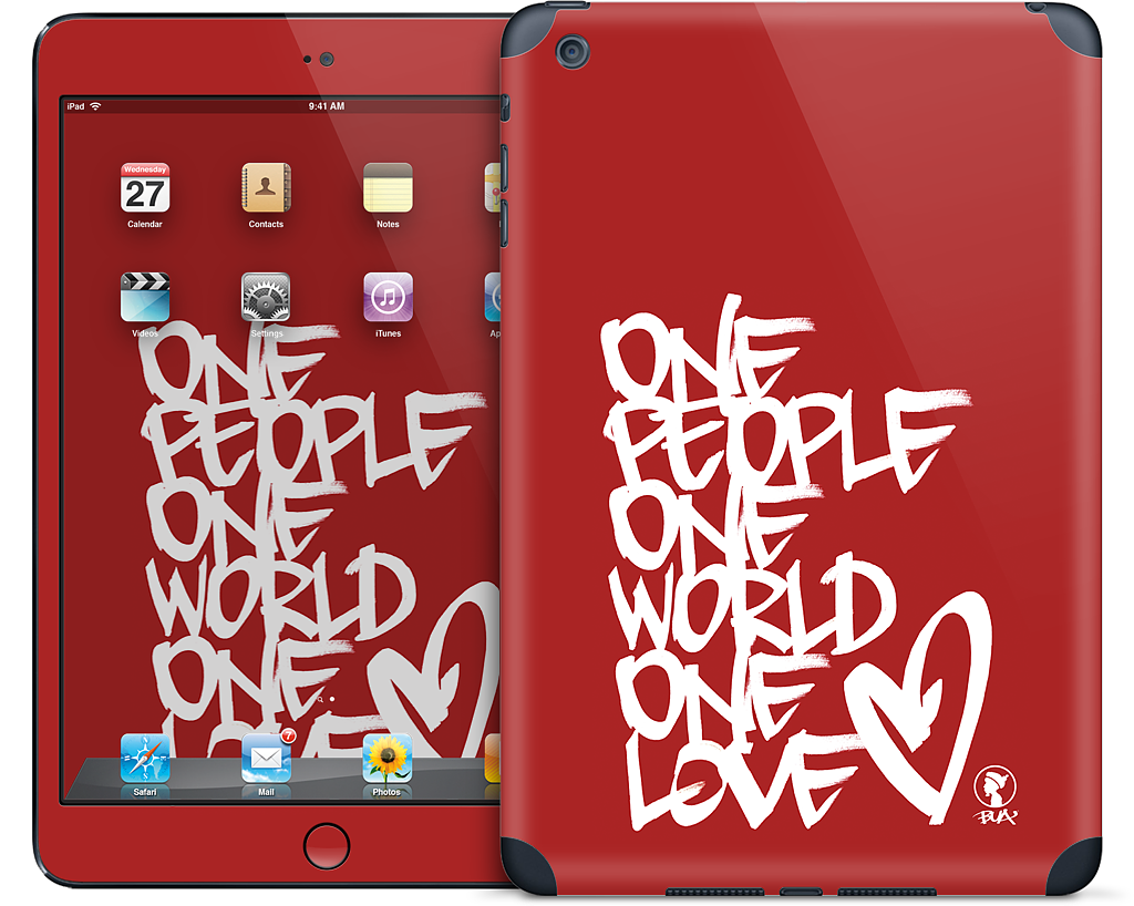 One People, One World, One Love iPad Skin