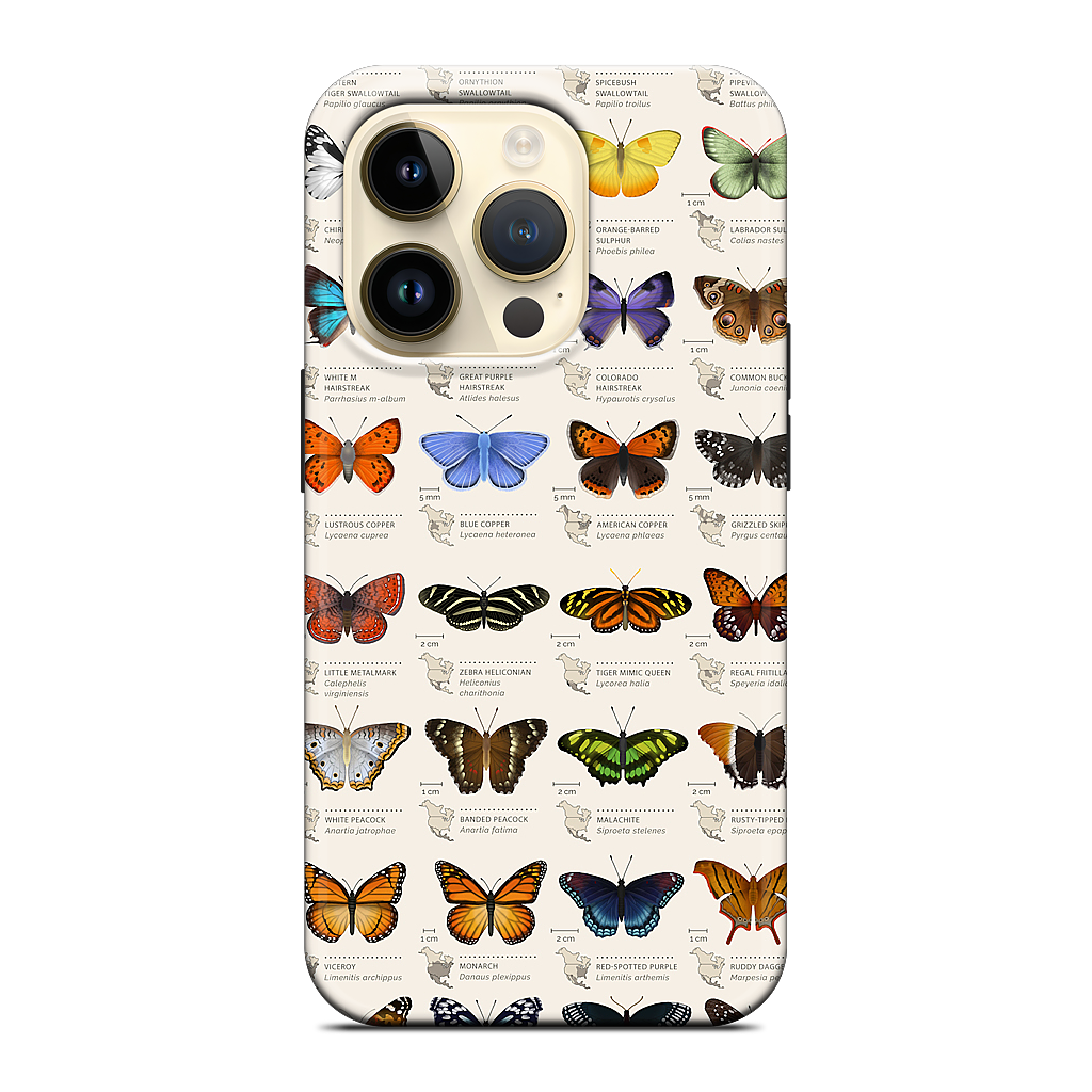 42 North American butterflies iPhone Case