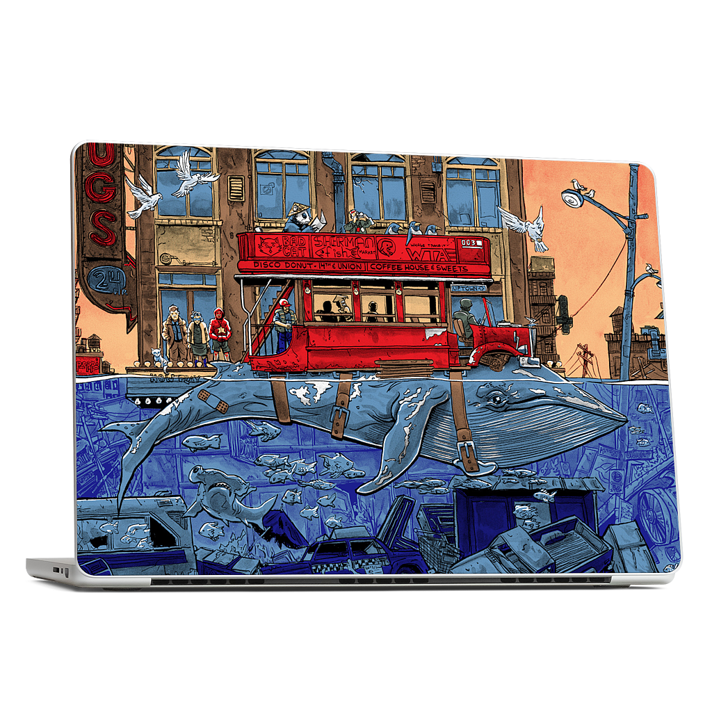 Northbound Whale MacBook Skin