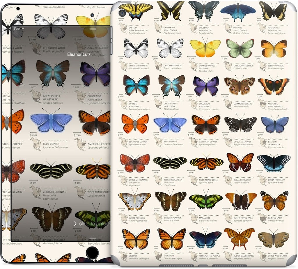 42 North American butterflies iPad Skin