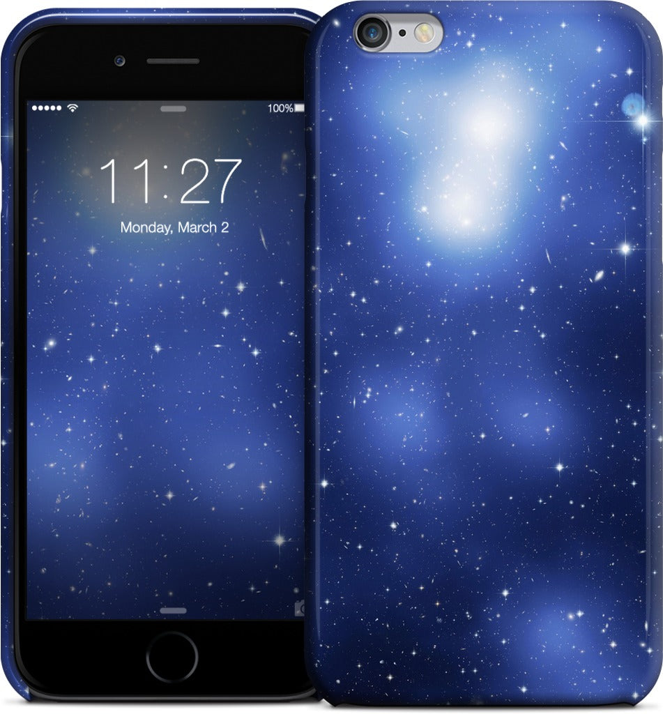 Galaxy Cluster Blue iPhone Case