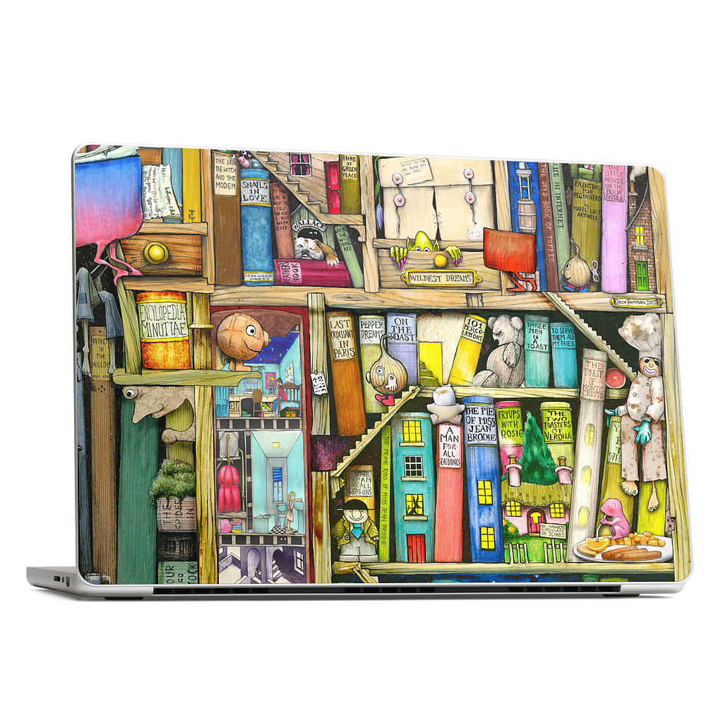 Bookshelf 2c MacBook Skin