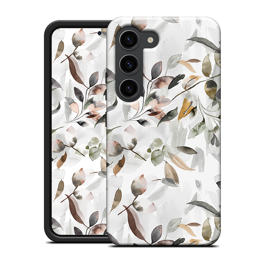 Watercolor Leaves Green Samsung Case