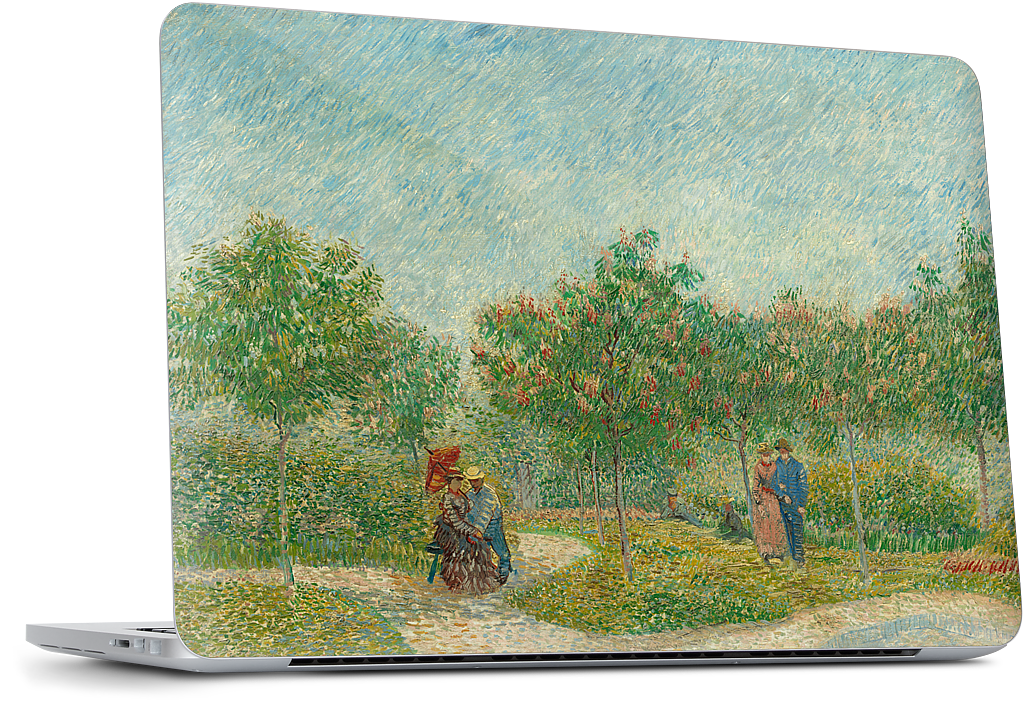 Garden with Courting Couples MacBook Skin