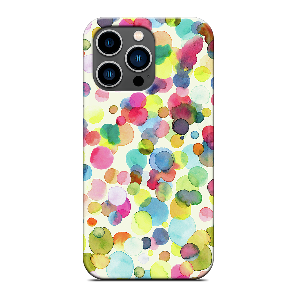Watercolor Colorful Drops iPhone Case