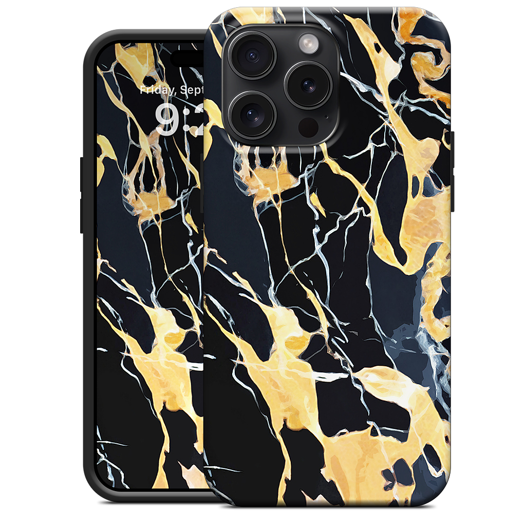 Black Marble iPhone Case