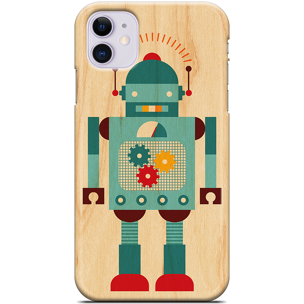 Blue Robot iPhone Case