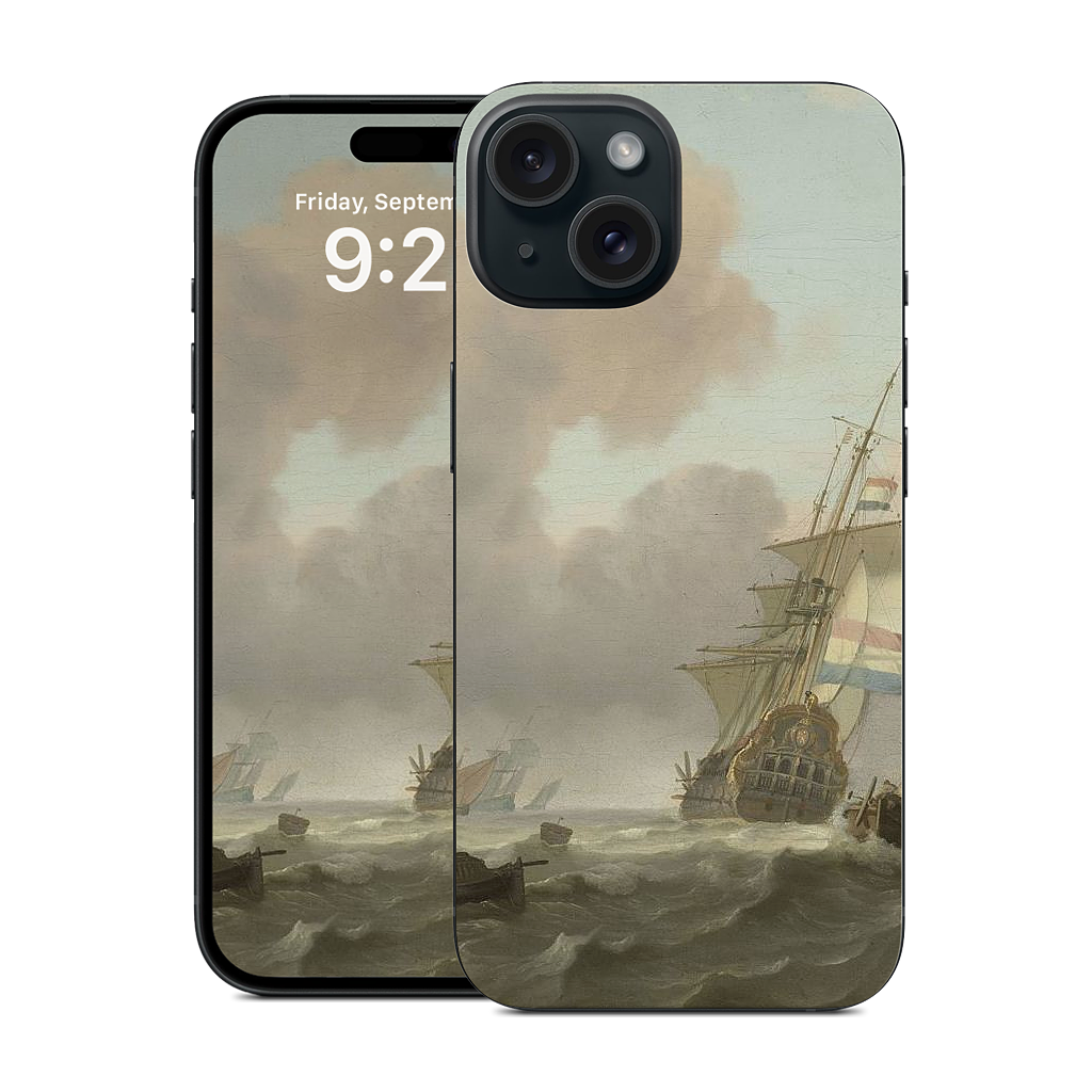 Ships in Choppy Sea iPhone Skin