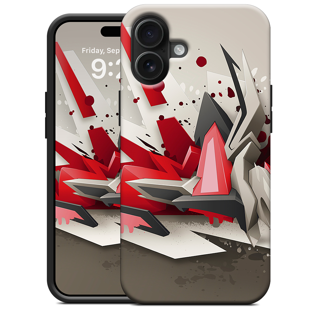 Red Metal iPhone Case