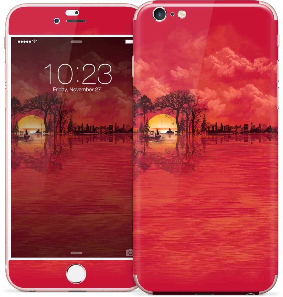 Musical Sunset iPhone Skin