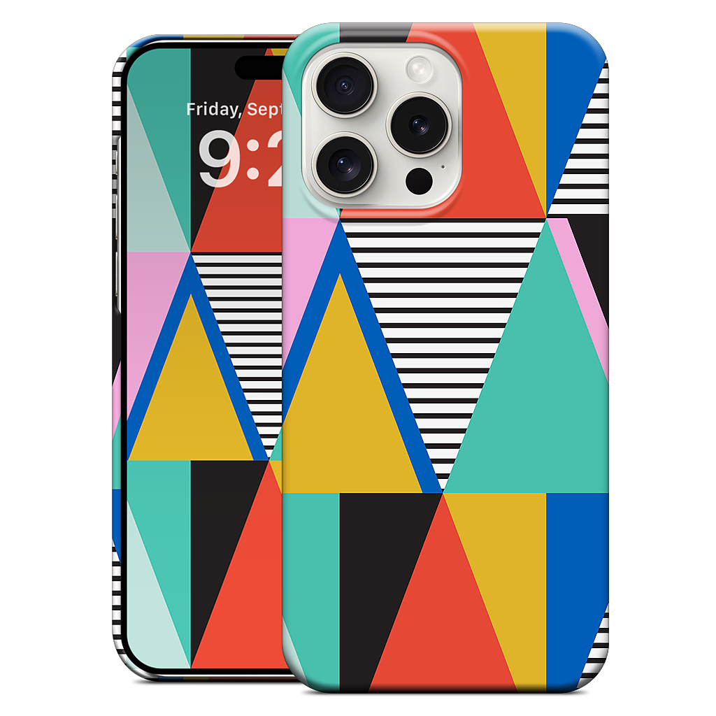 Graphic Triangles iPhone Case