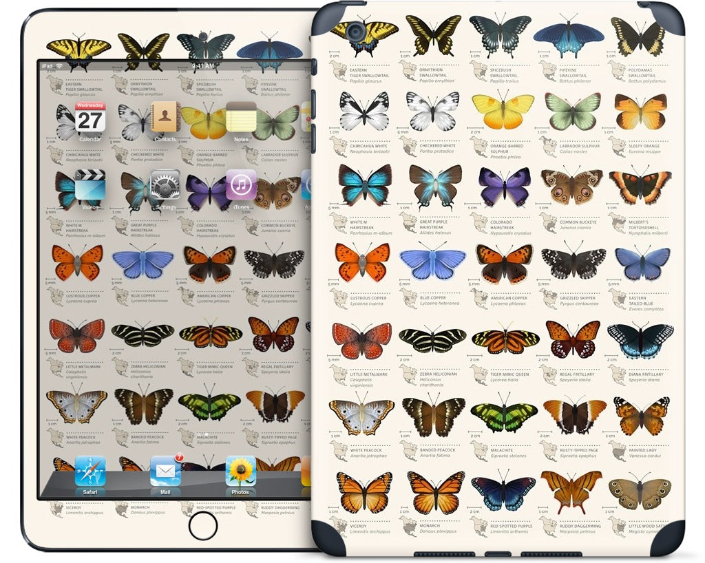 42 North American butterflies iPad Skin
