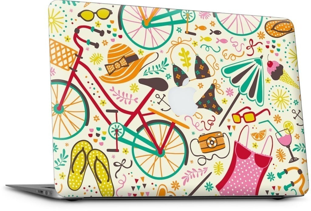Seaside Cycle MacBook Skin