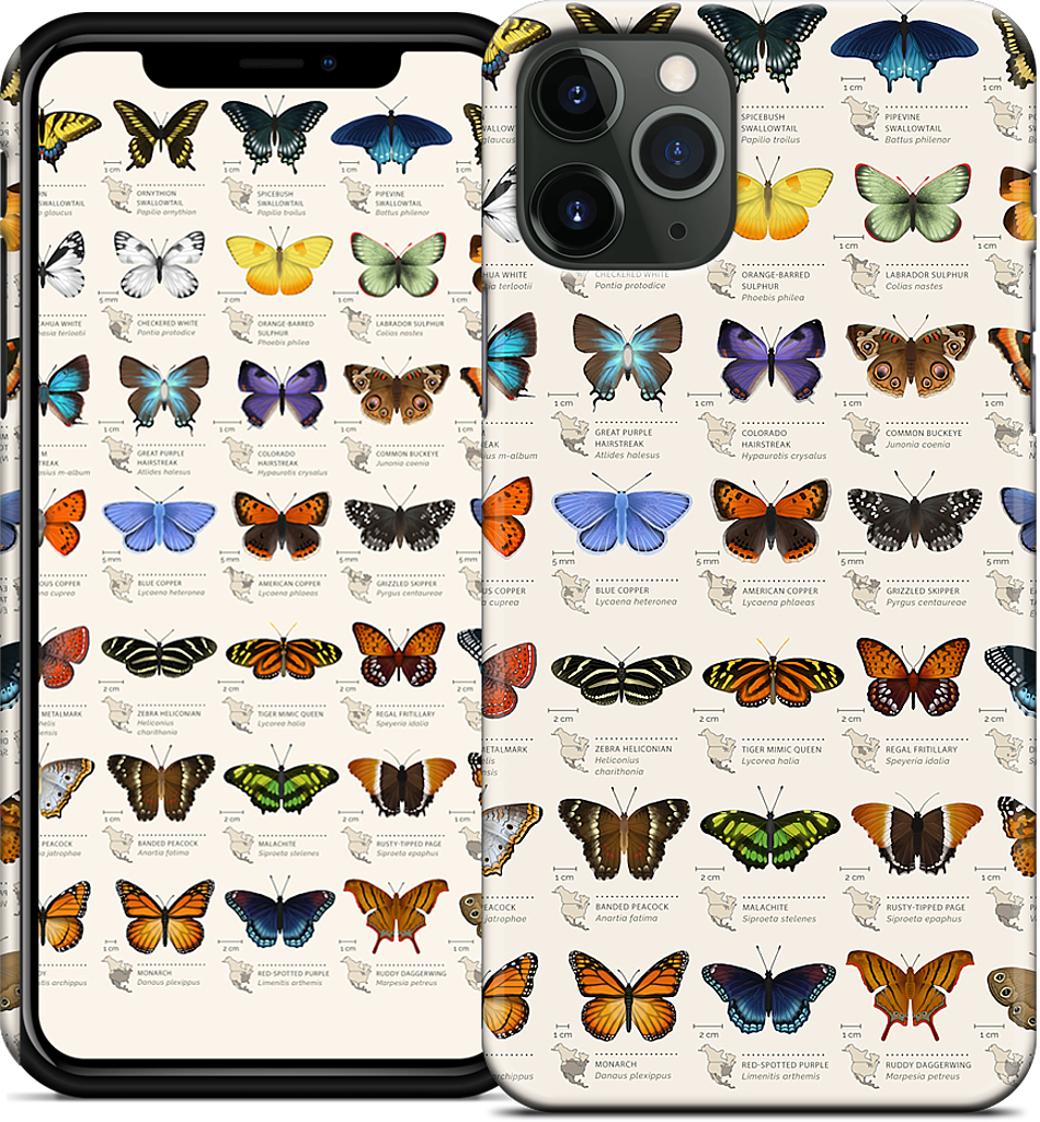 42 North American butterflies iPhone Case