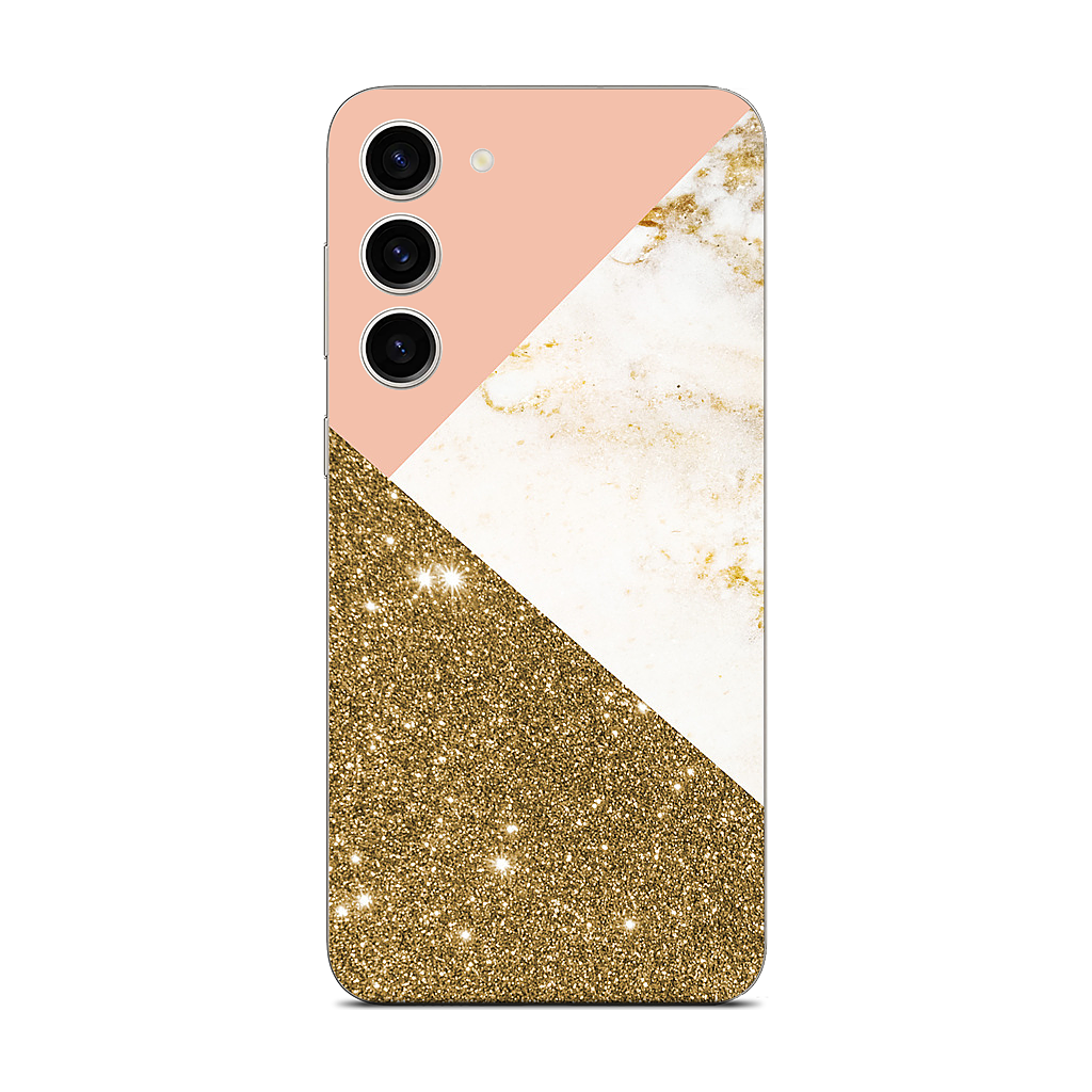Gold Marble Collage Samsung Skin