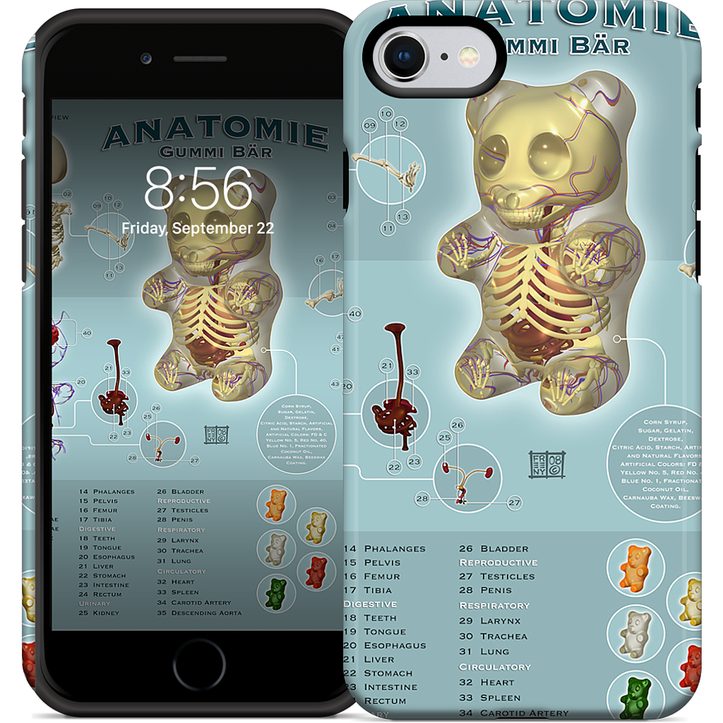 Gummi Anatomie iPhone Case