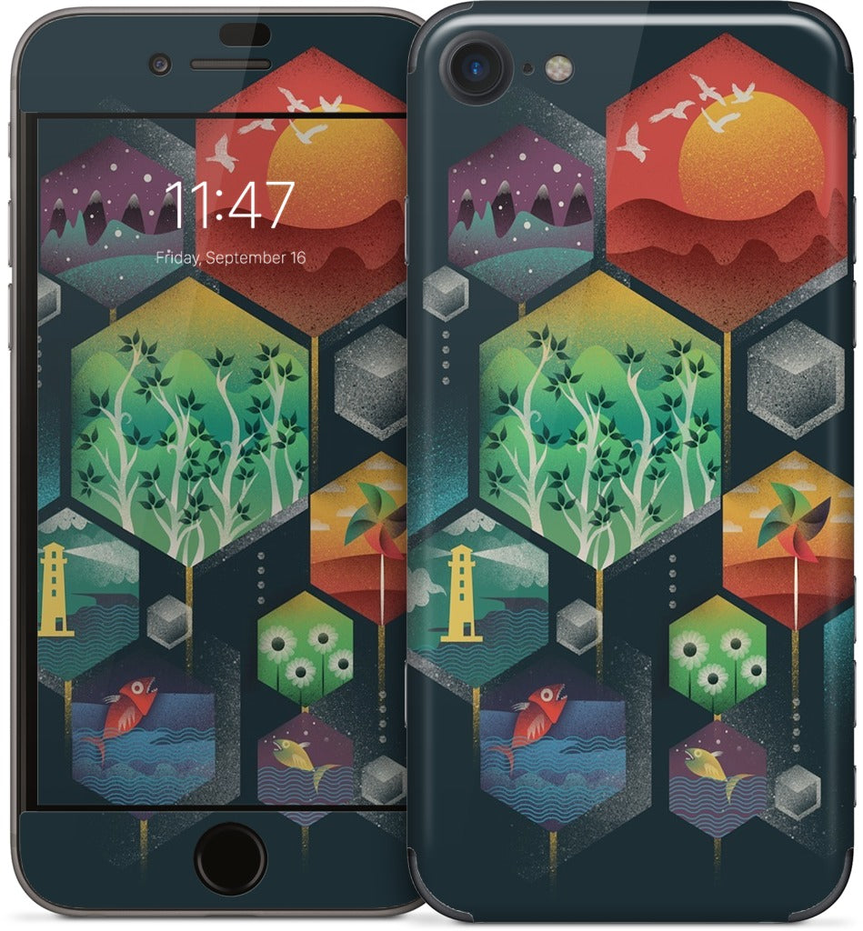 Geometrical Wonders iPhone Skin