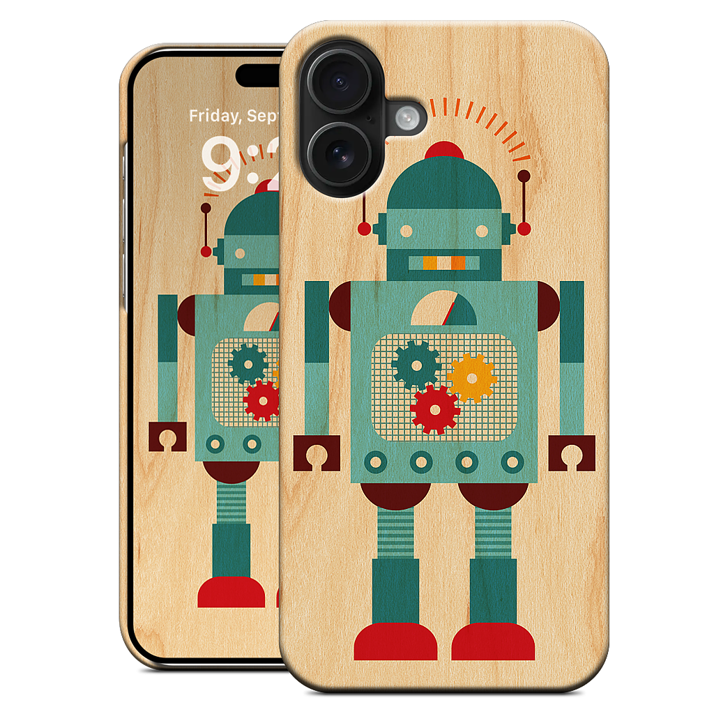 Blue Robot iPhone Case