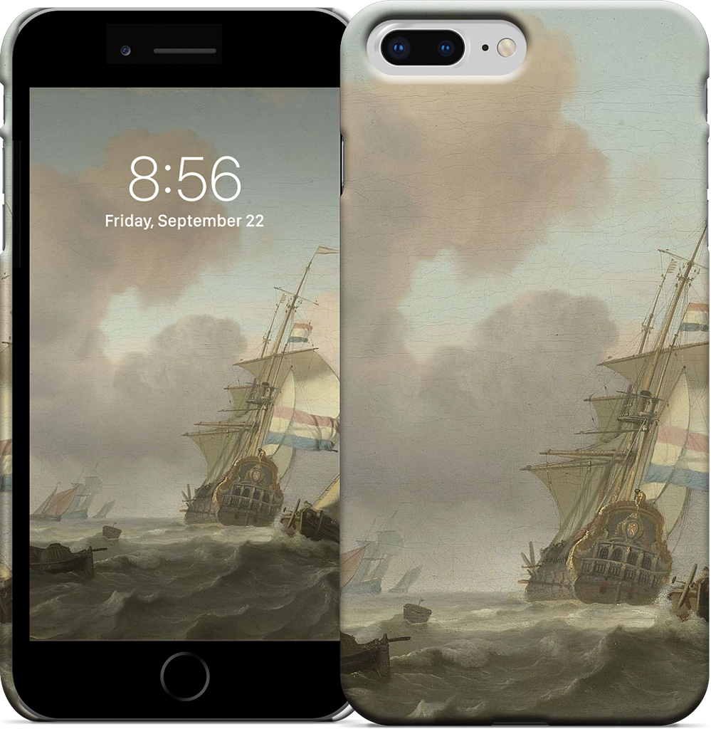 Ships in Choppy Sea iPhone Case